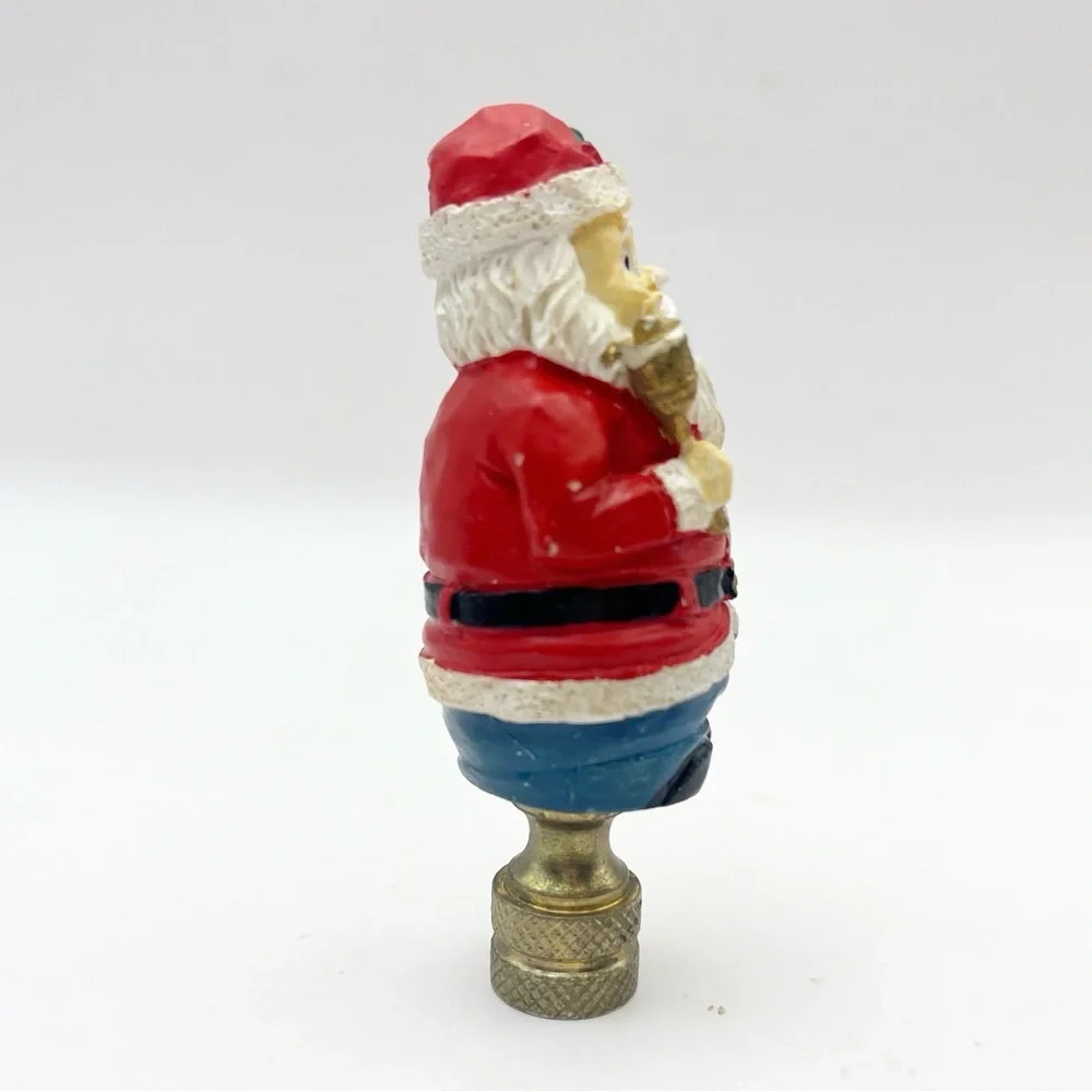 Santa Claus Lamp Finial Christmas Holiday Decoration Lampshade Set of 2